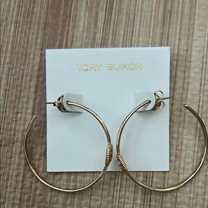 Tory Burch Gold Hoop Earrings